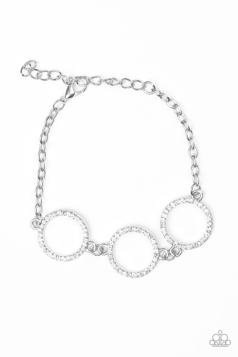 Dress The Part - White Paparazzi Bracelet