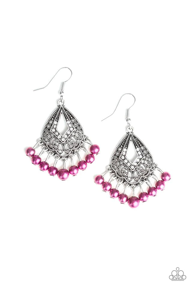 Gracefullly Gatsby Purple Paparazzi Earrings