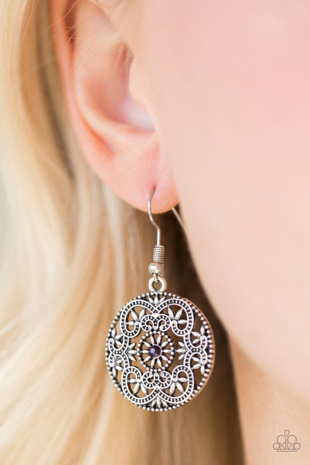 Rochester Royale - Purple Paparazzi Earrings