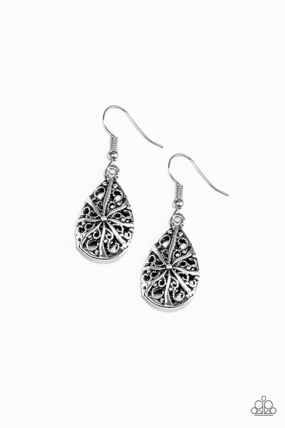 Western Wistera Silver Paparazzi Earrings