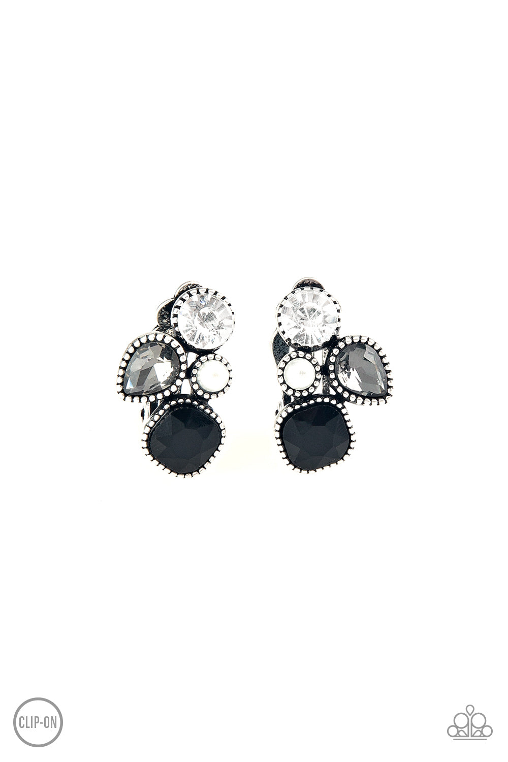 Super Superstar - Black Paparazzi Clip On Earrings