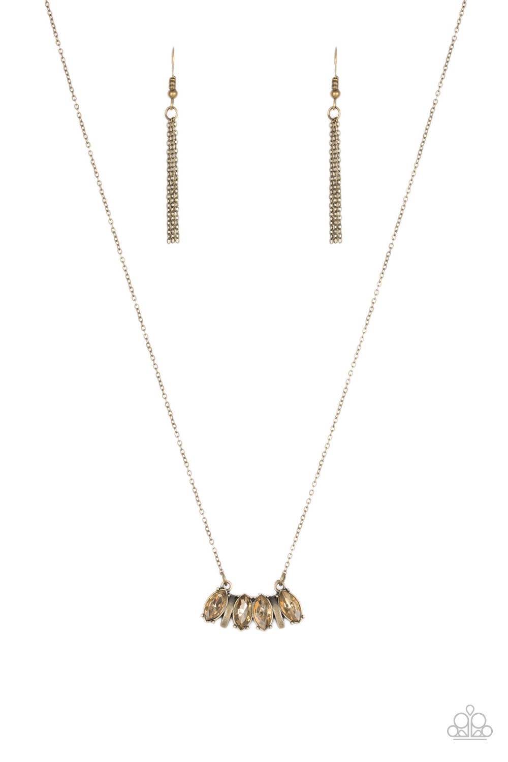 Deco Decadence - Brass Paparazzi Necklace