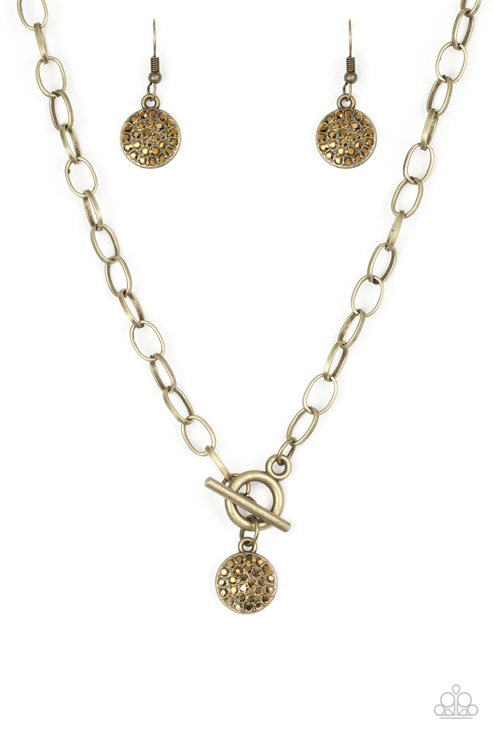 Sorority Sisters - Brass Paparazzi Necklace