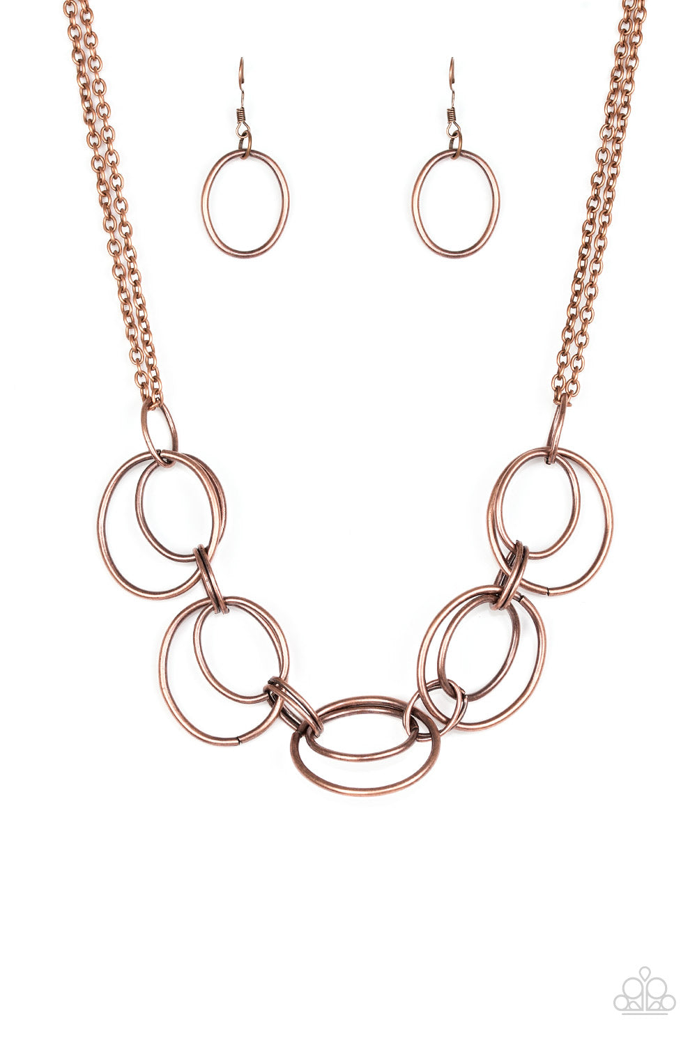 Urban Orbit - Copper Paparazzi Necklace