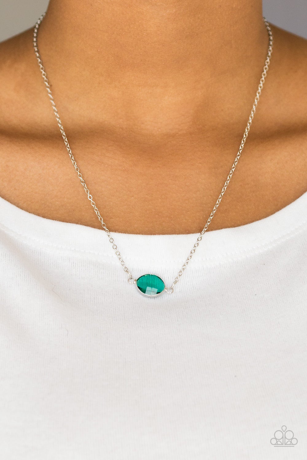 Fashionable Fantabulous Green Paparazzi Necklace