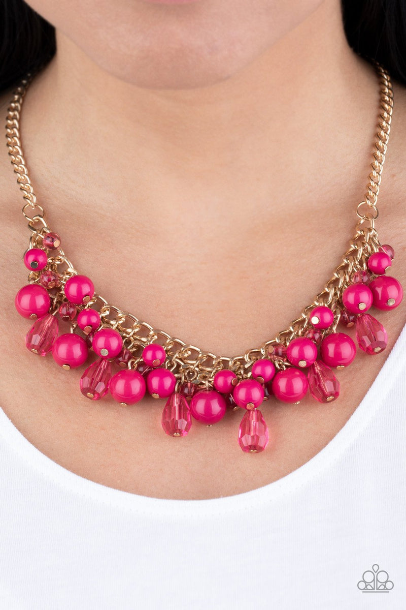 Tour De Trendsetter Pink Paparazzi Necklace jemtastic jewelry
