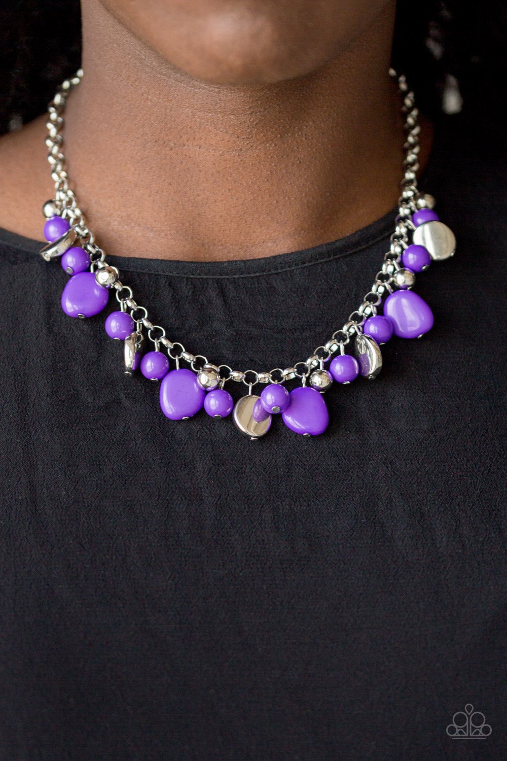 Flirtatiously Florida Purple Paparazzi Necklace
