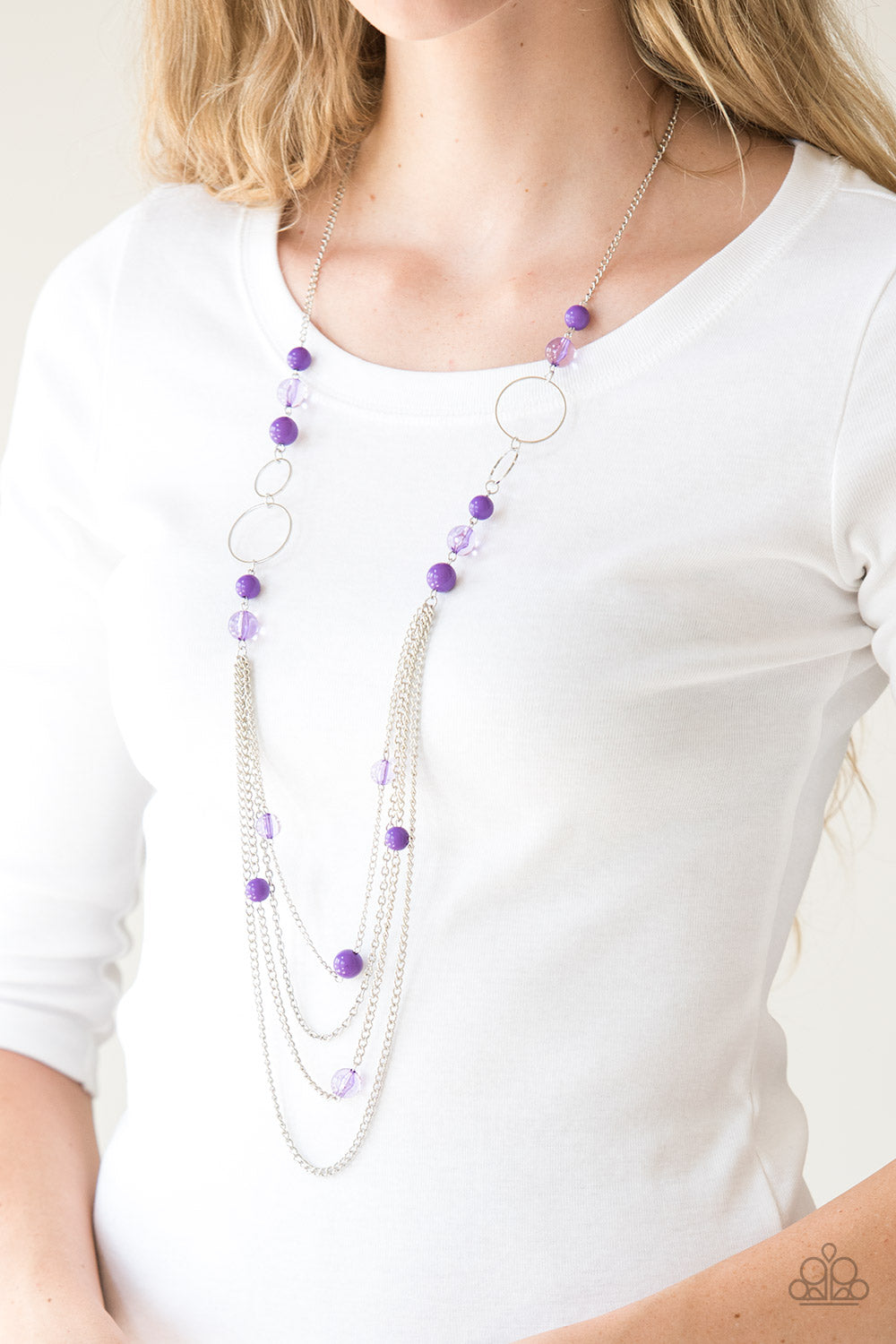 Bubbly Bright - Purple Paparazzi Necklace
