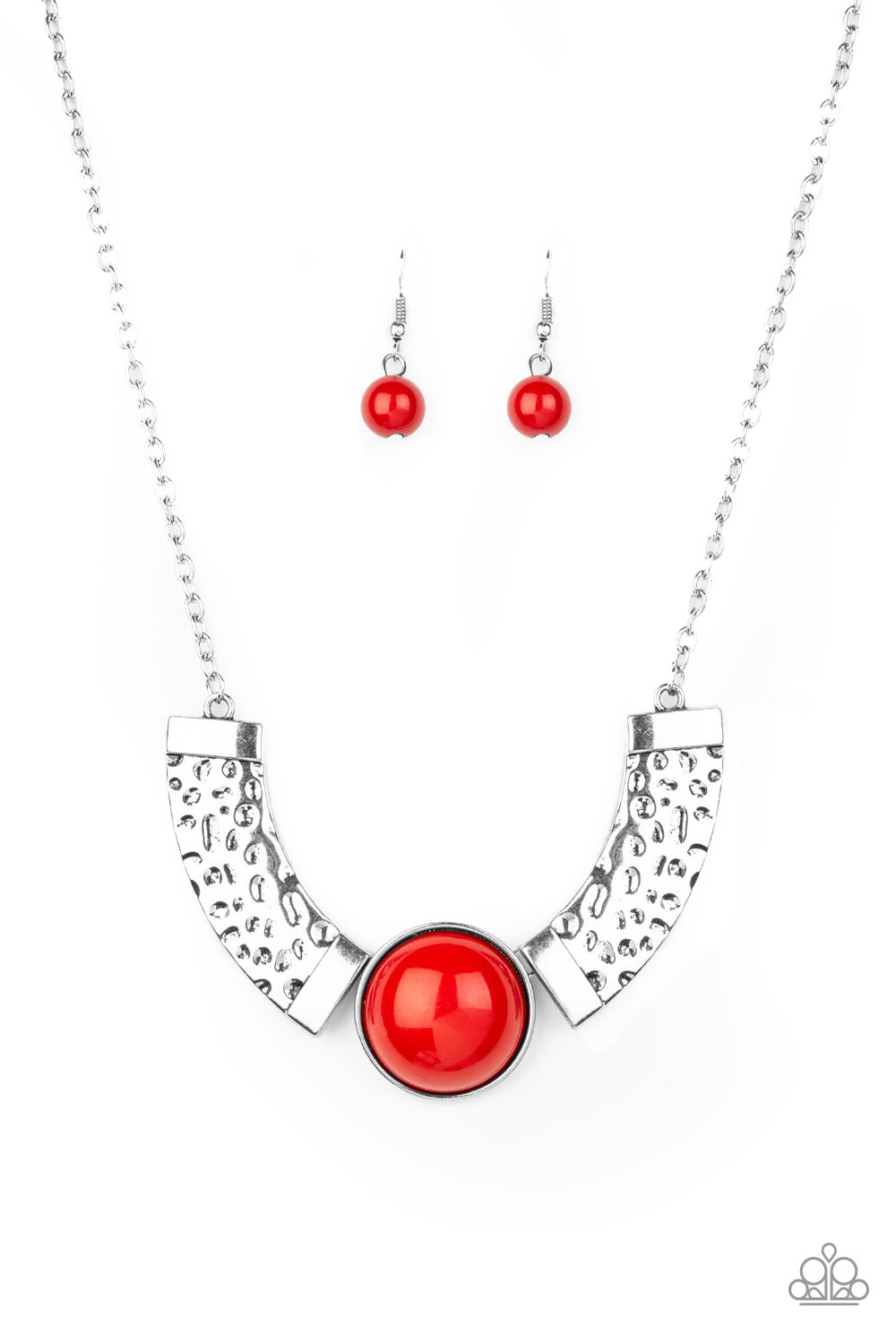 Egyptian Spell - Red Paparazzi Necklace