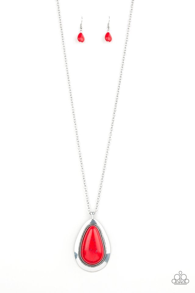 Badland to The Bone Red Paparazzi Necklace