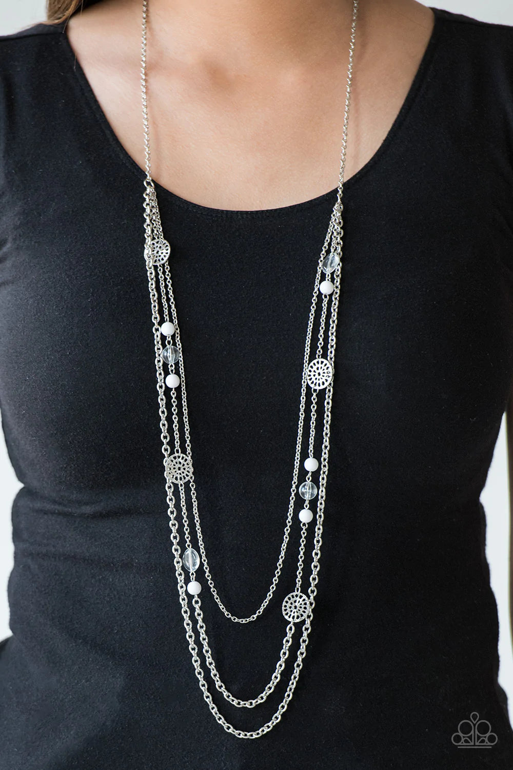 Pretty Pop-tastic! White Paparazzi Necklace