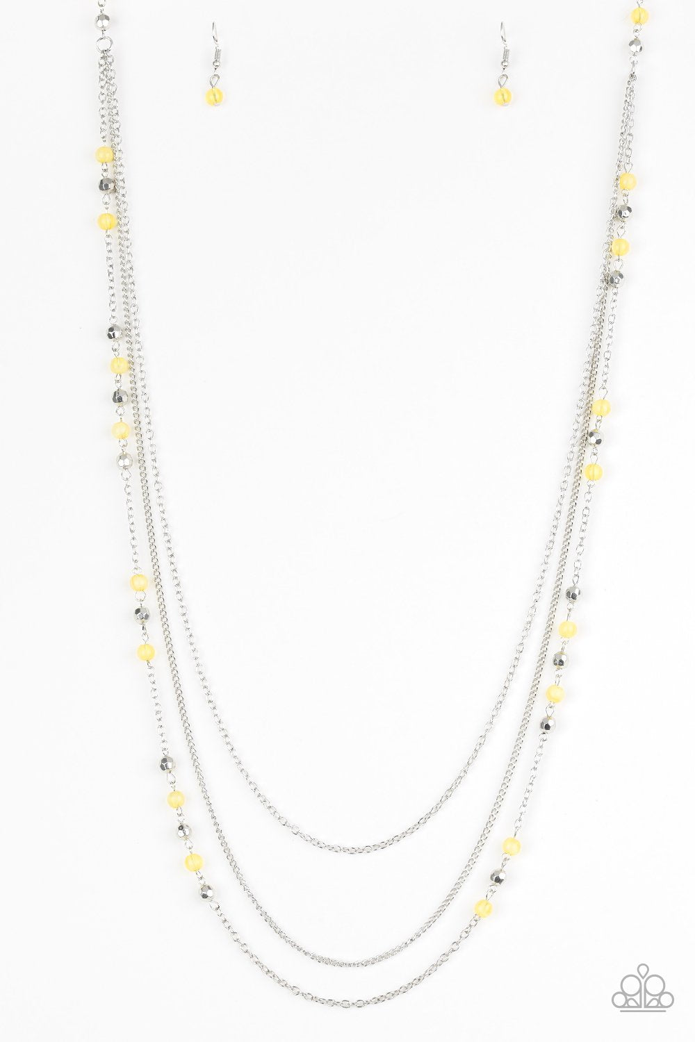 Colorful Cadence Yellow Paparazzi Necklace