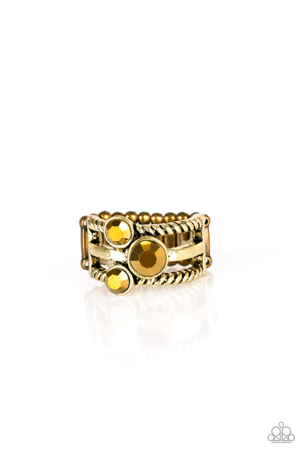 Head In The Stars - Brass Paparazzi Ring