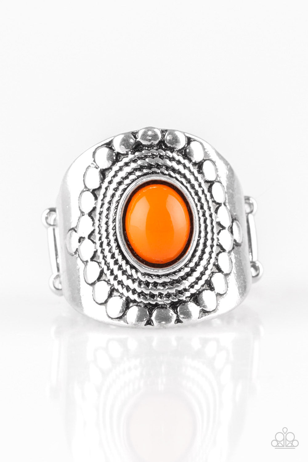 ZEN To One - Orange Paparazzi Ring