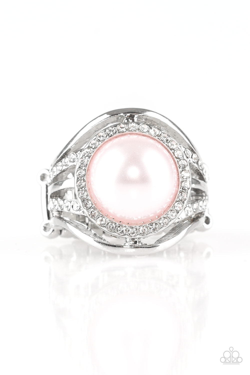 Pampered In Pearls - Pink Paparazzi Ring