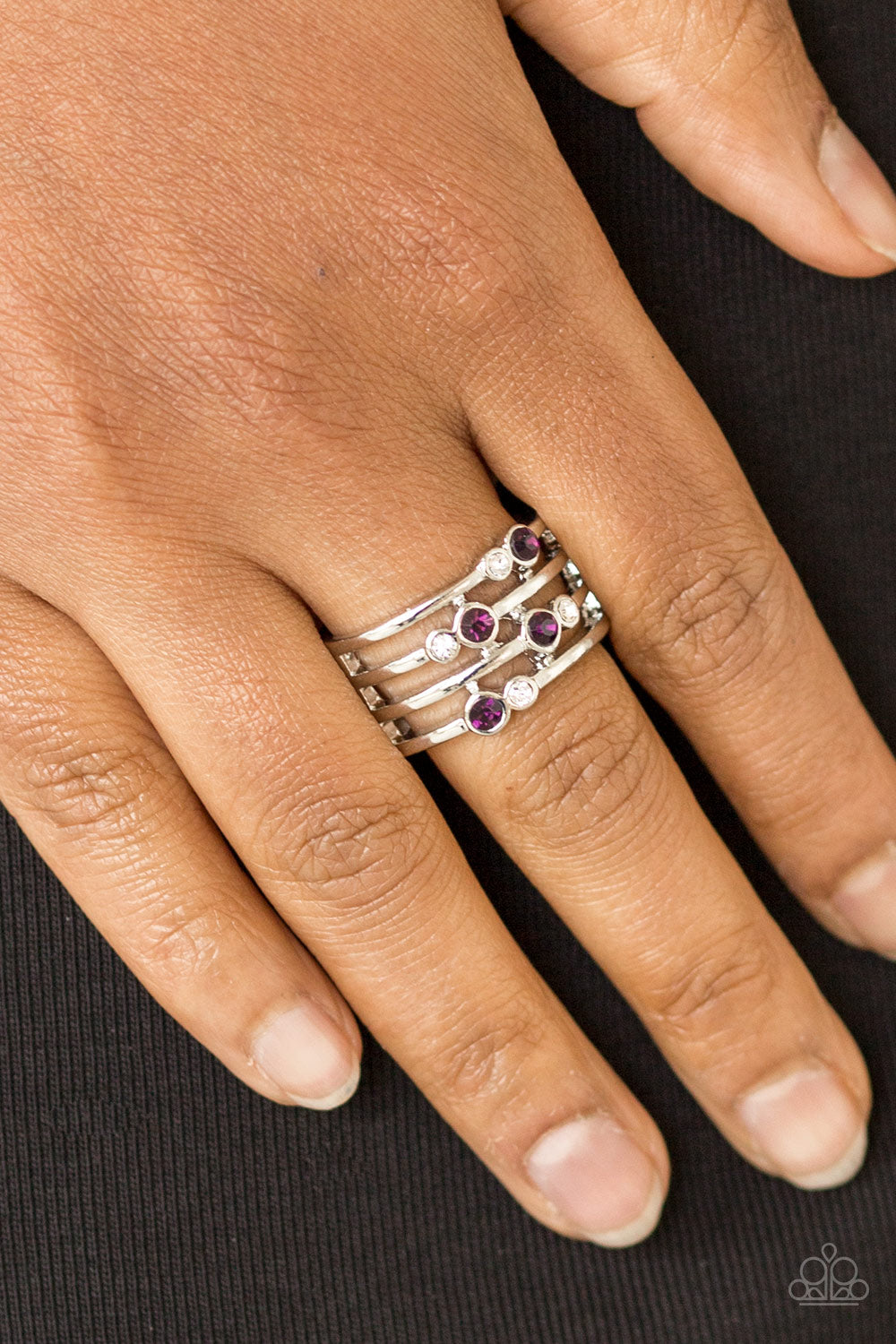 Sparkle Showdown - Purple Paparazzi Ring