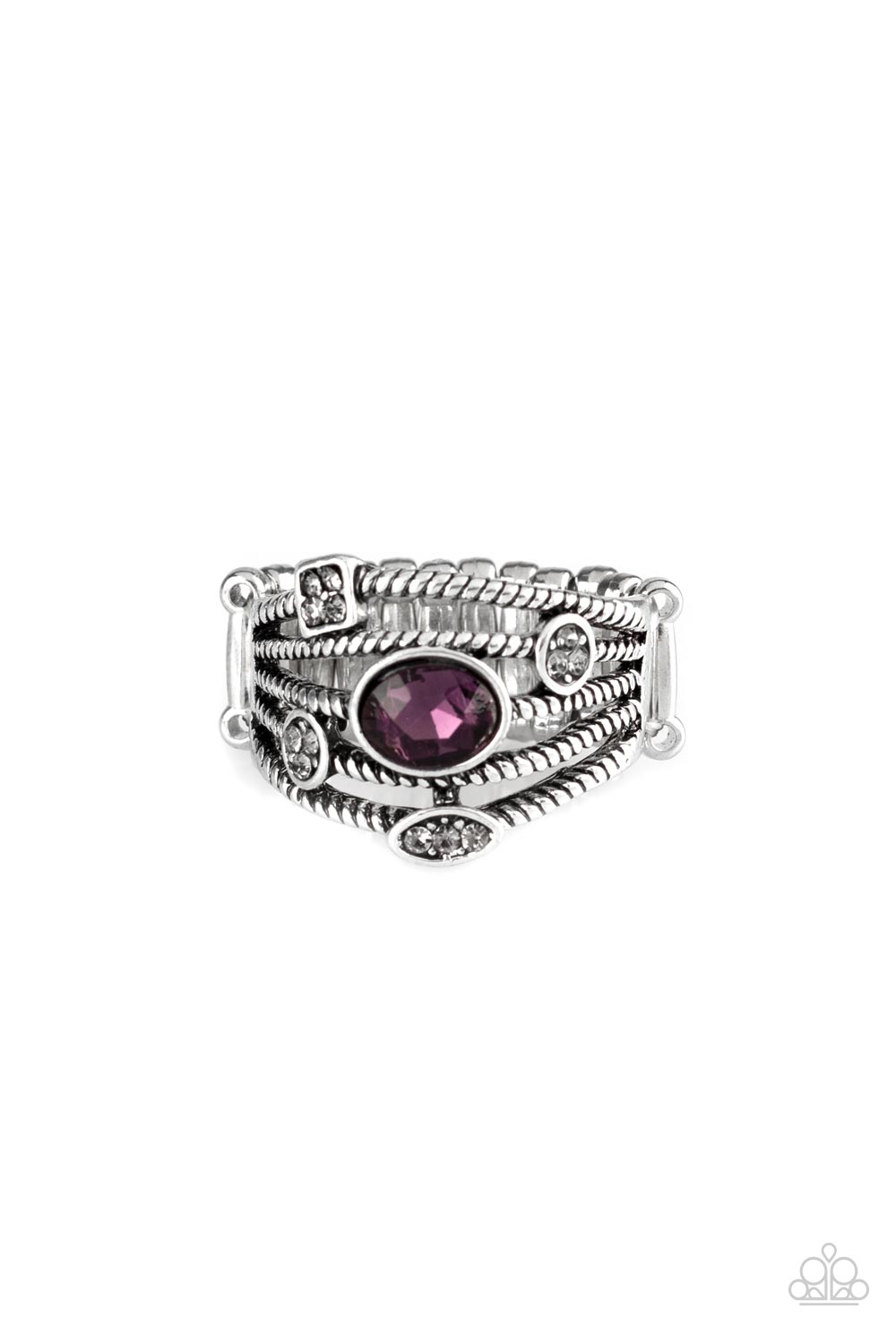 Cosmic Combo - Purple Paparazzi Ring