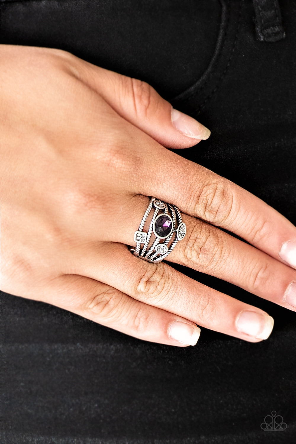 Cosmic Combo - Purple Paparazzi Ring