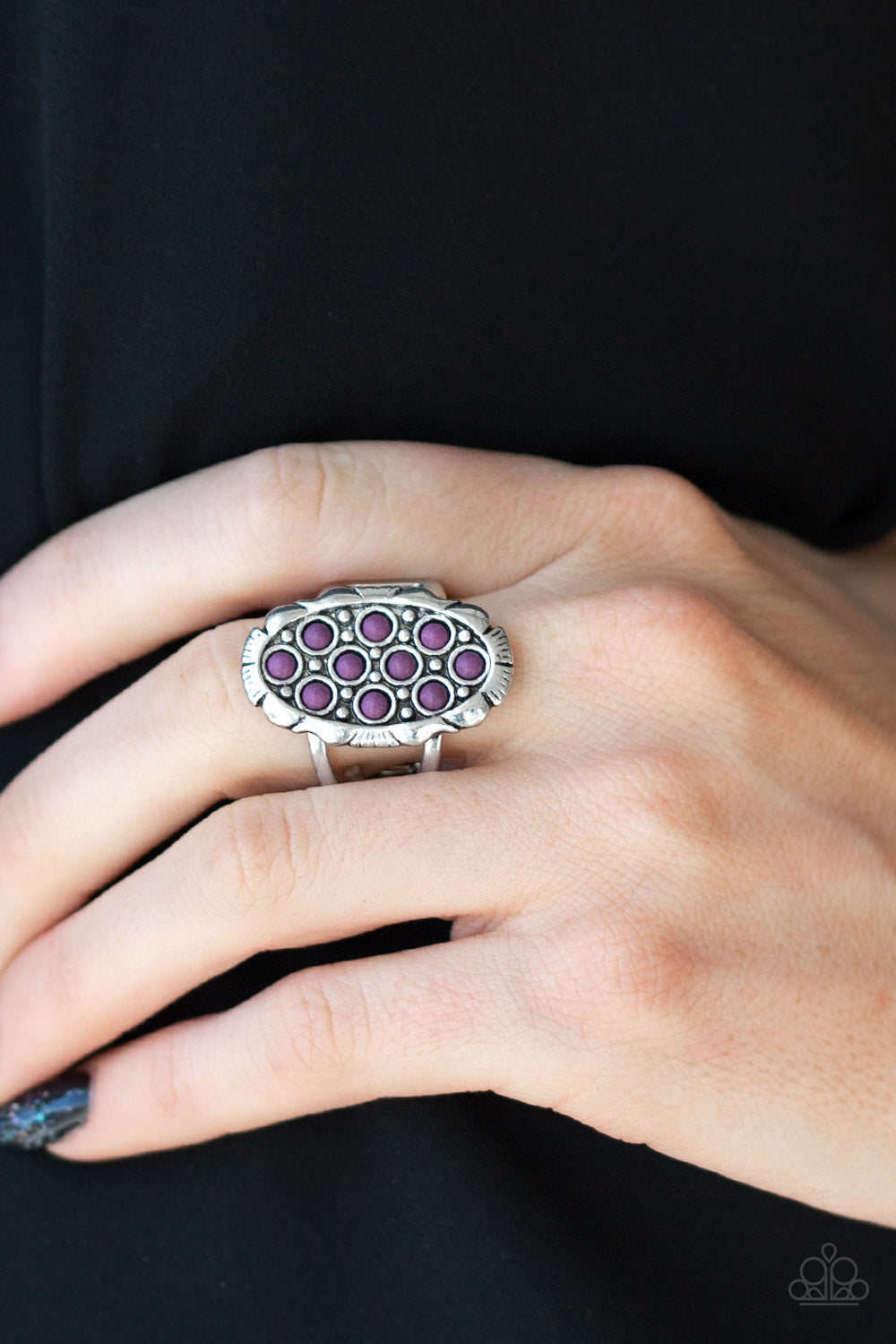 Cactus Garden - Purple Paparazzi Ring