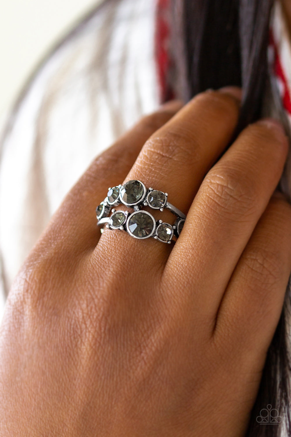 Interstellar Fashion - Silver Paparazzi Ring