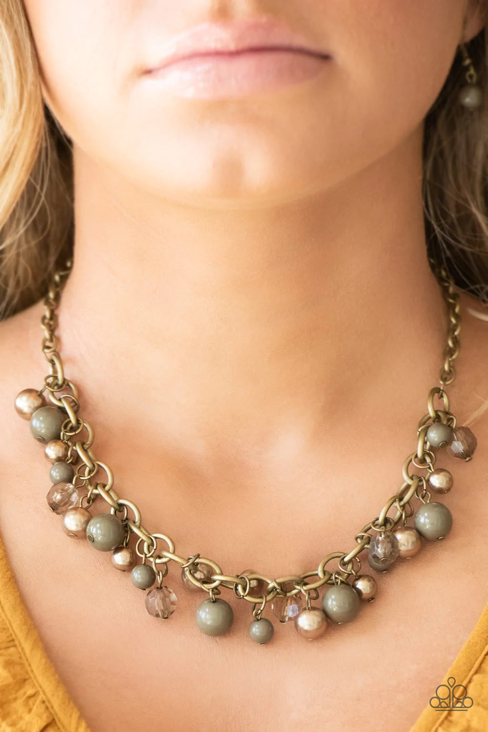 The Grit Crowd - Green Paparazzi Necklace