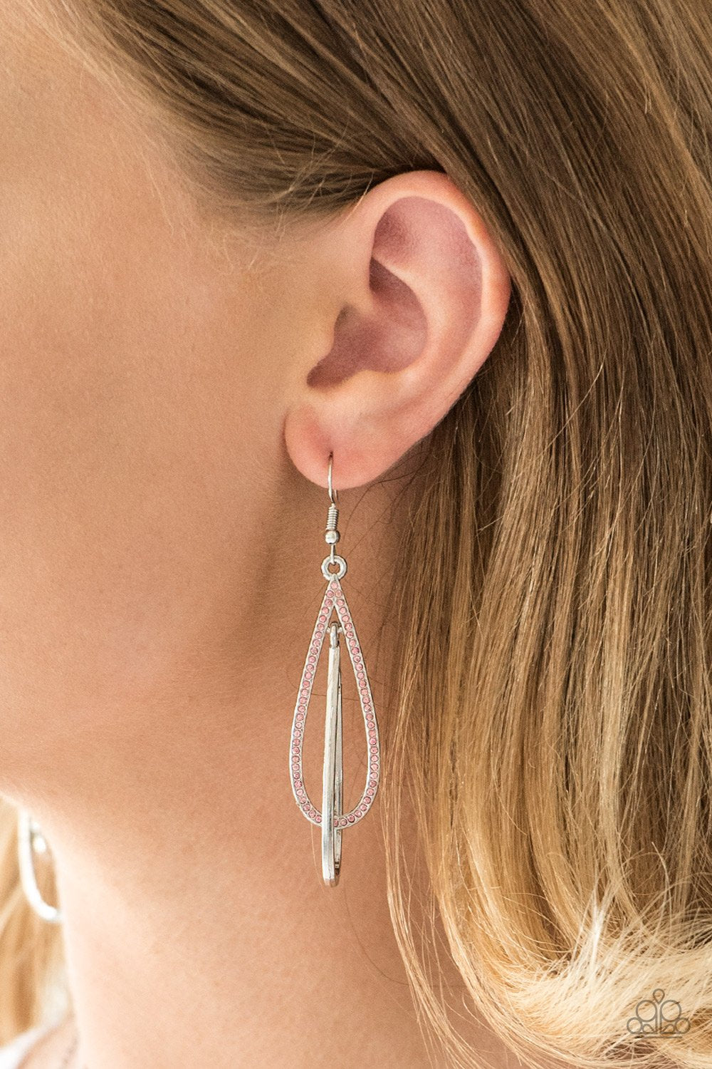 Spotlight Splendor Pink Paparazzi Earrings