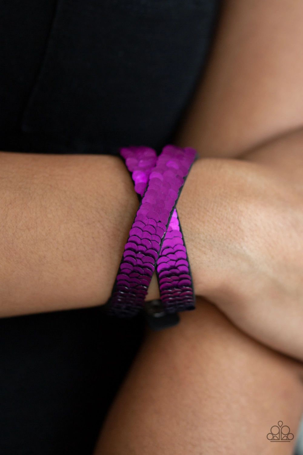 Under the SEQUINS Purple Paparazzi Urban Bracelet