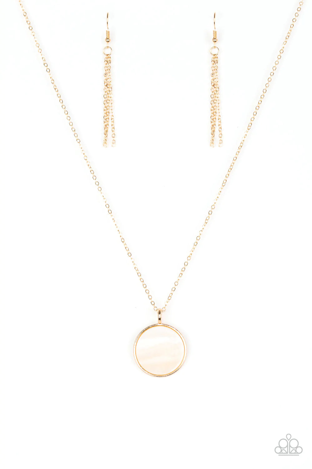 Shimmering Seashores Gold Paparazzi Necklace