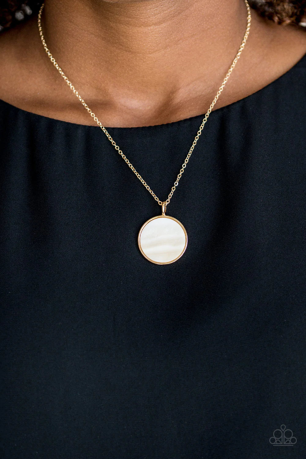 Shimmering Seashores Gold Paparazzi Necklace