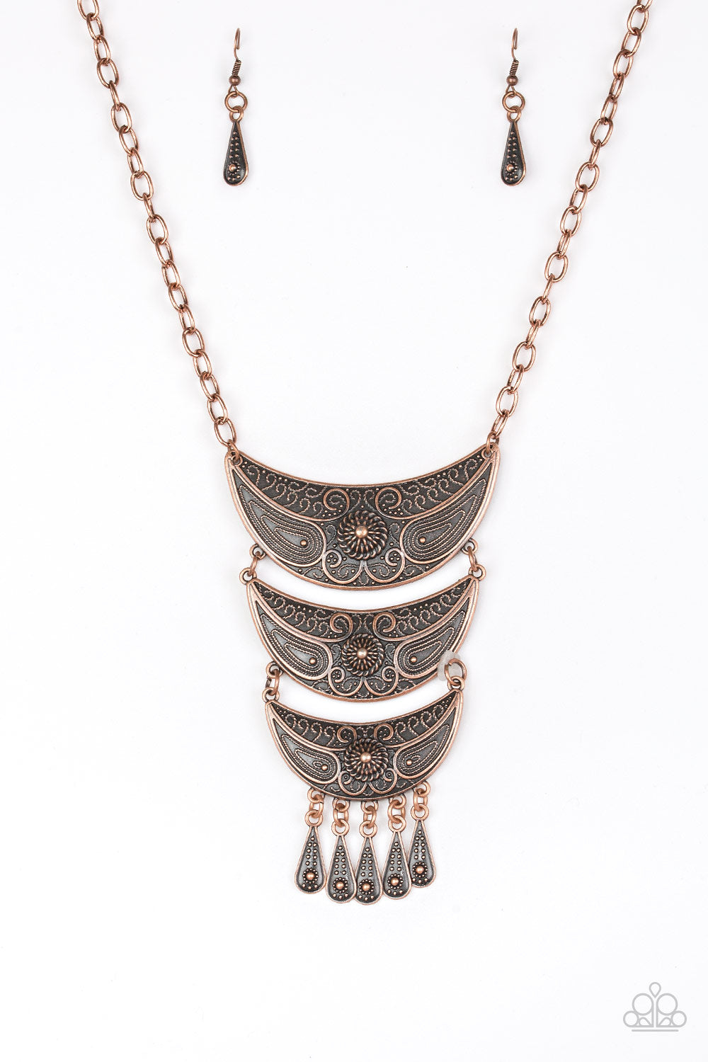 Go STEER-Crazy - Copper Paparazzi Necklace