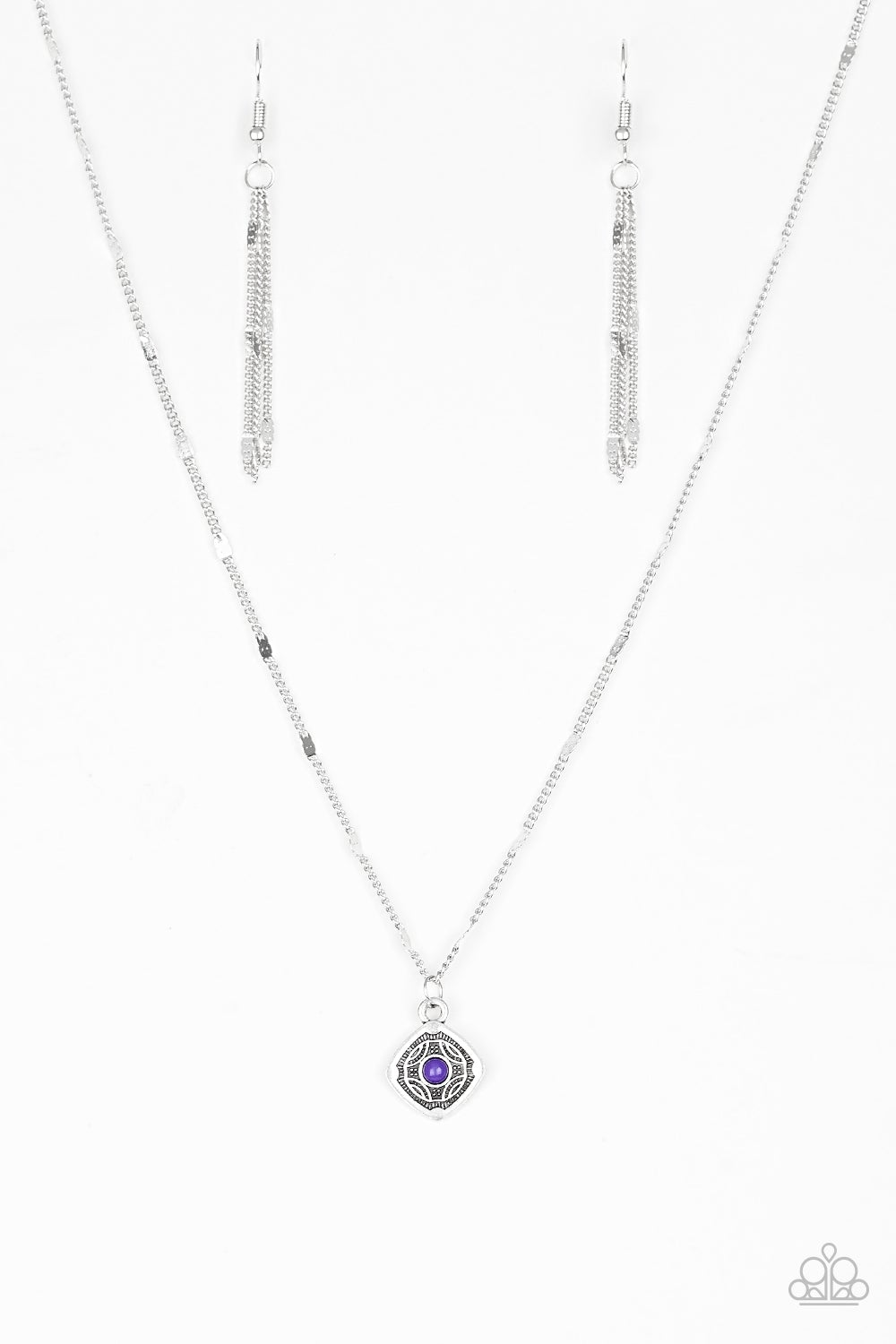 Follow Your Compass Purple Paparazzi Necklace