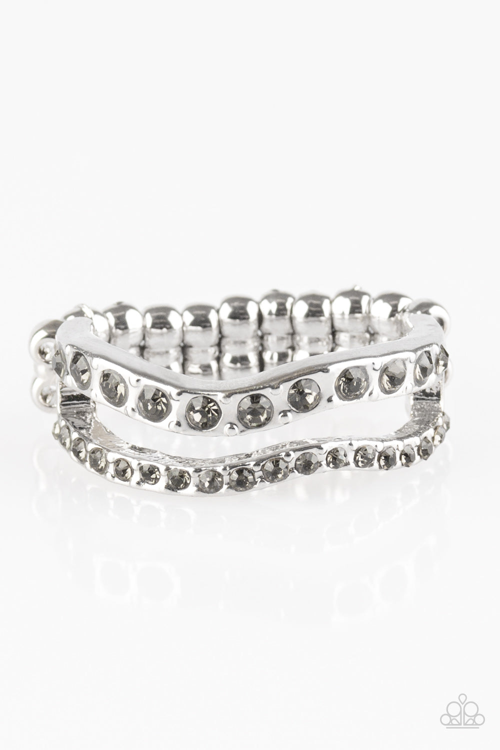 Elite Squad - Silver Paparazzi Ring