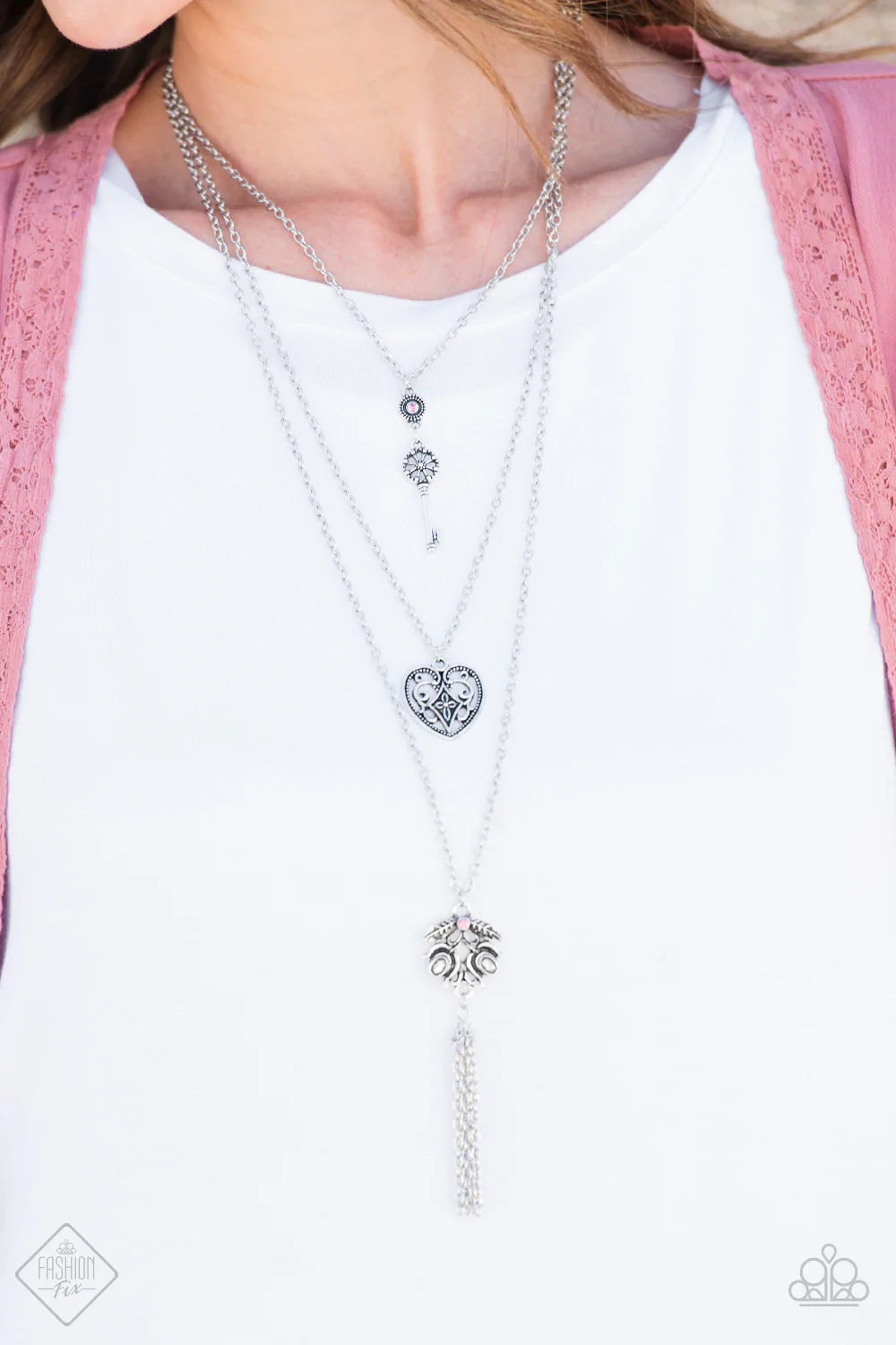 Love Opens All Doors Pink Paparazzi Necklace