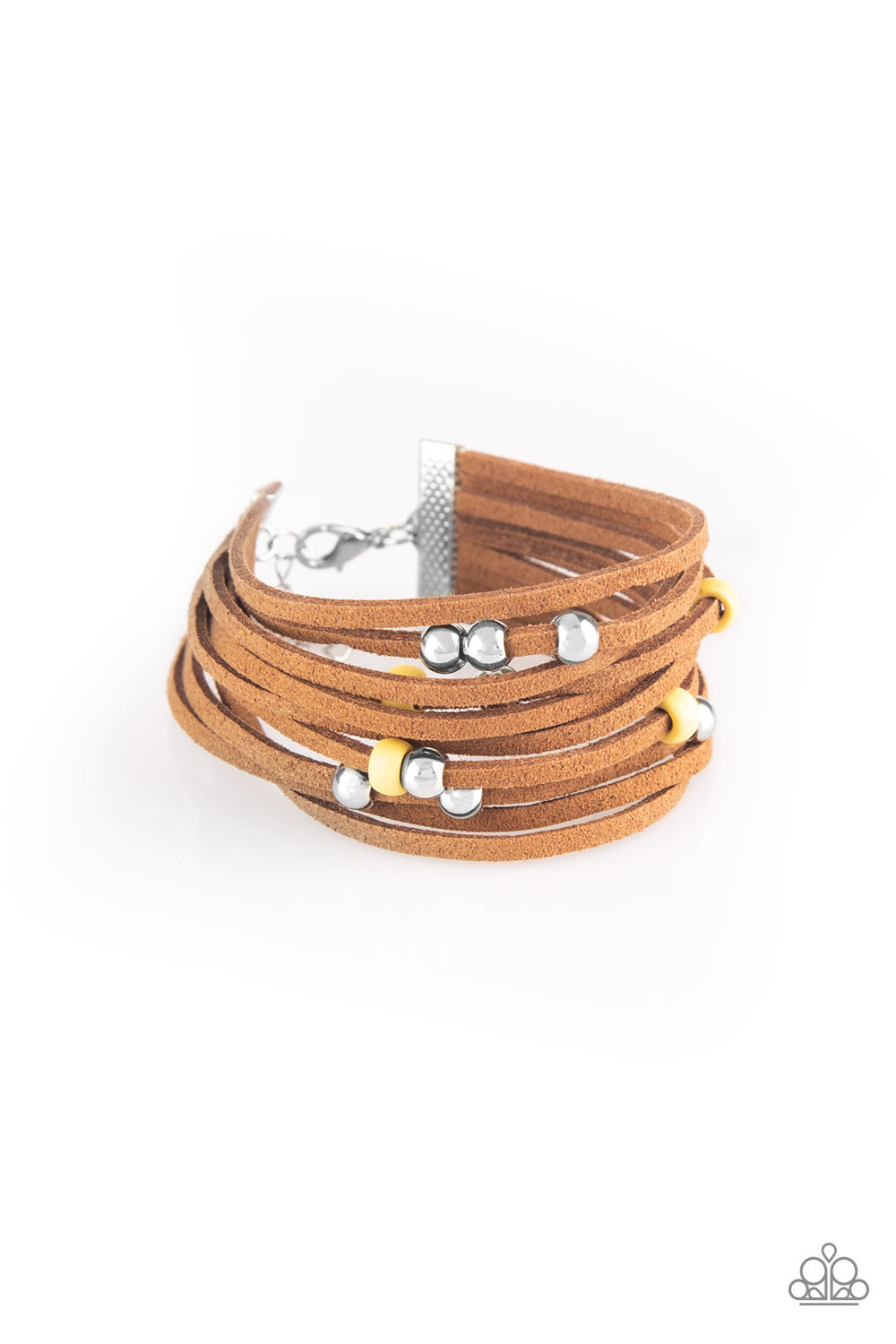 Colorfully Coachella - Yellow Paparazzi Bracelet