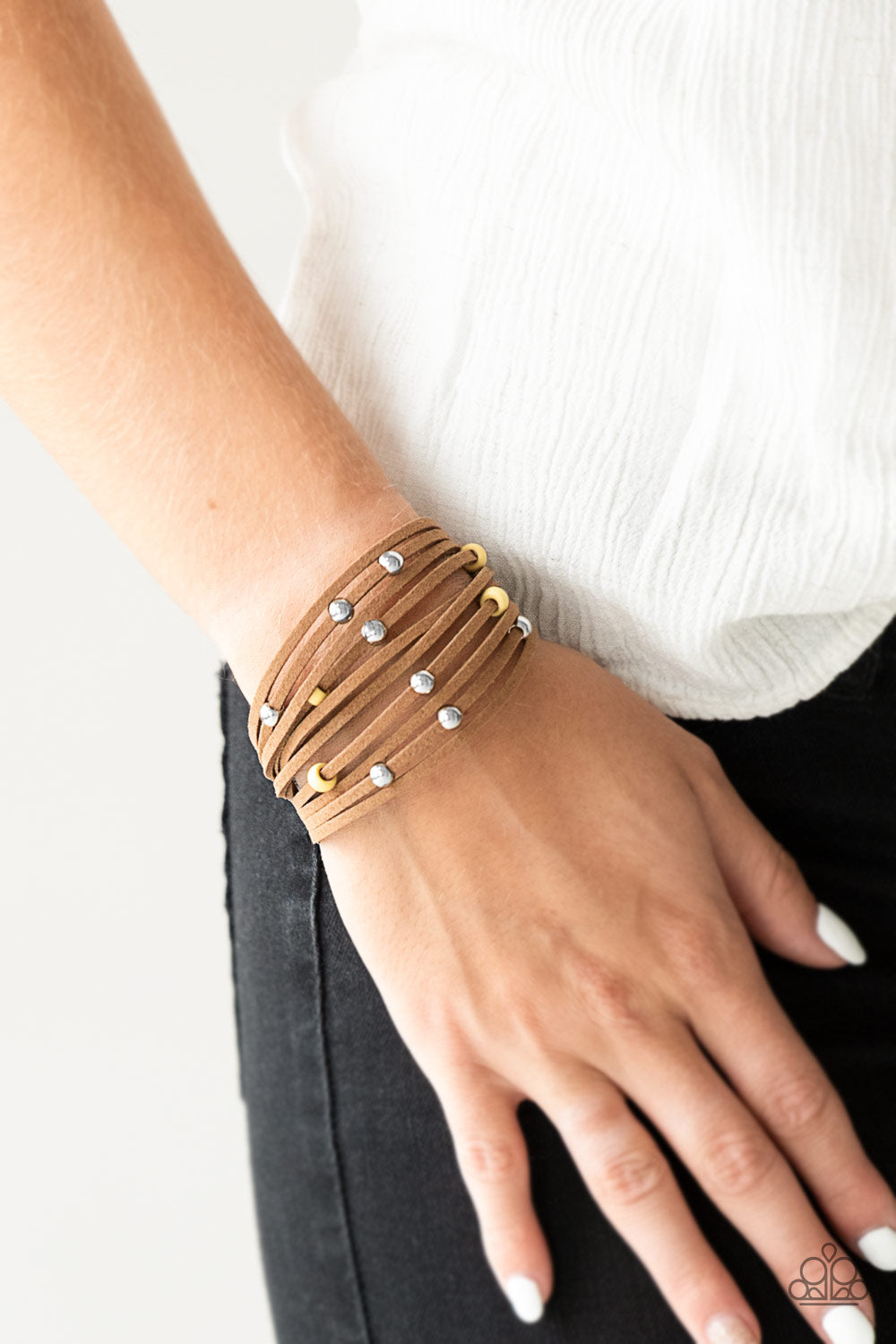 Colorfully Coachella - Yellow Paparazzi Bracelet