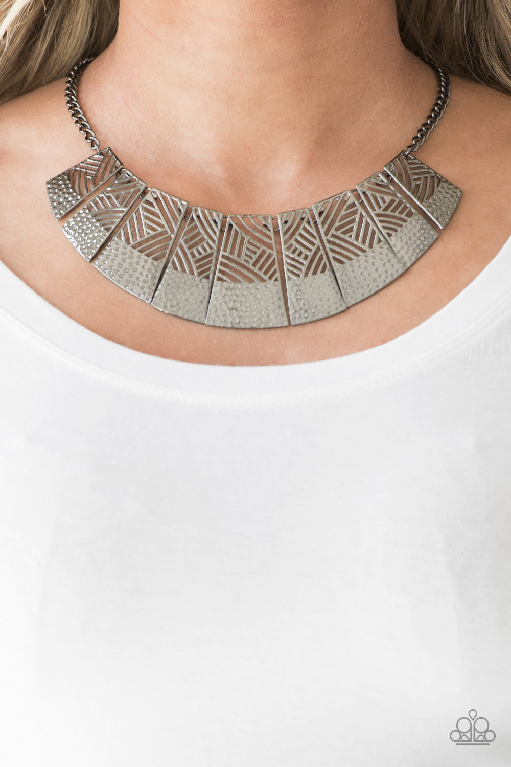 Jungle Cat Jam - Black Paparazzi Necklace