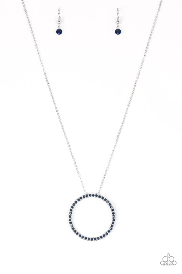 Center Of Attention Blue Paparazzi Necklace