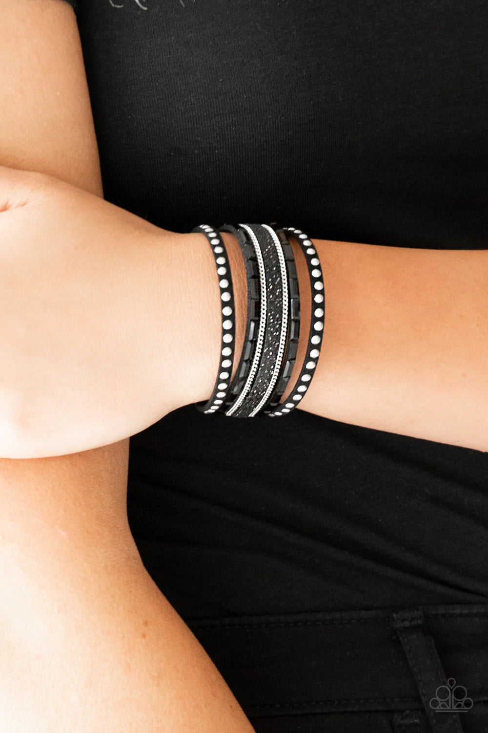 Seize The Sass Black Paparazzi Urban Bracelet