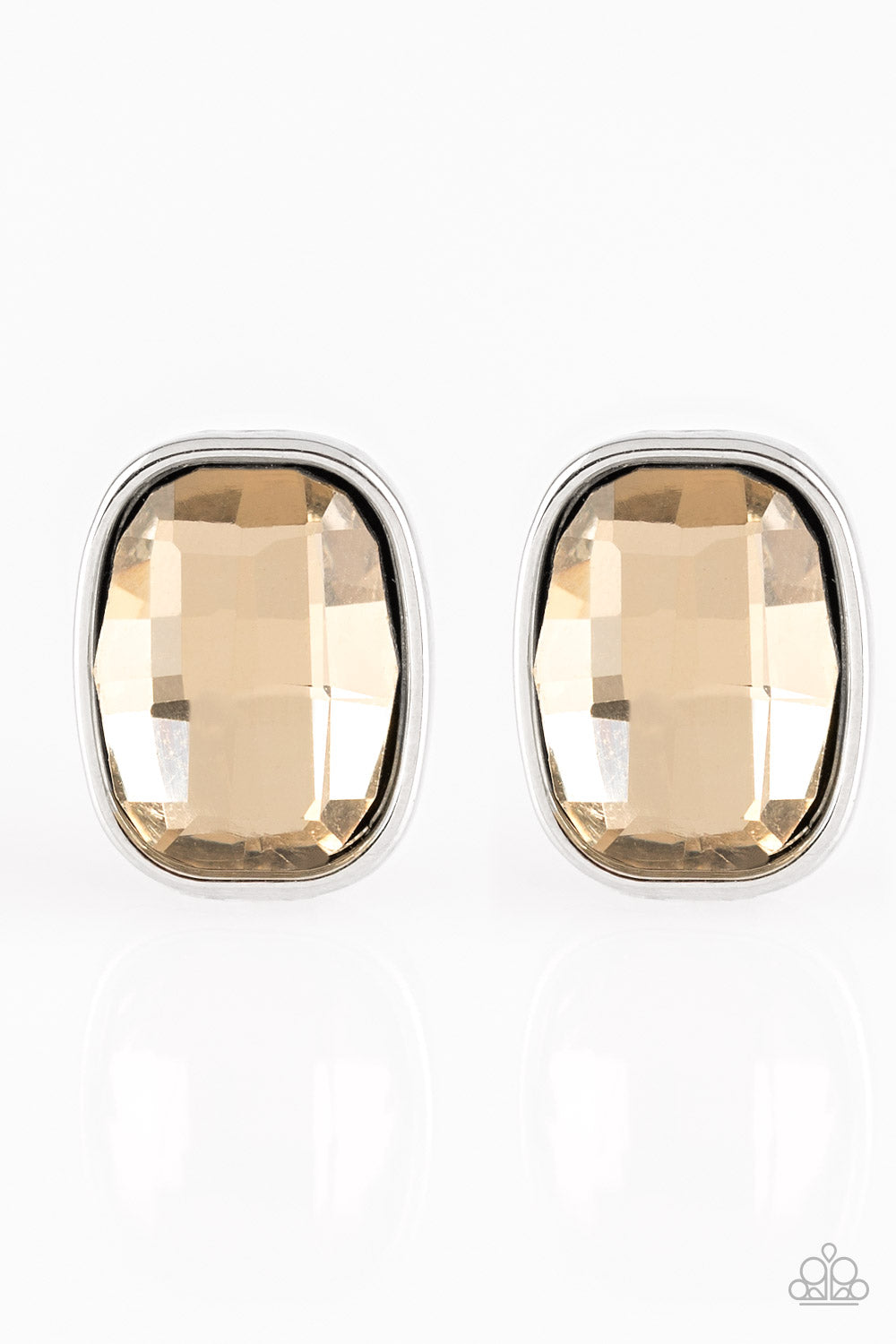 Incredibly Iconic - Brown Post Earrings