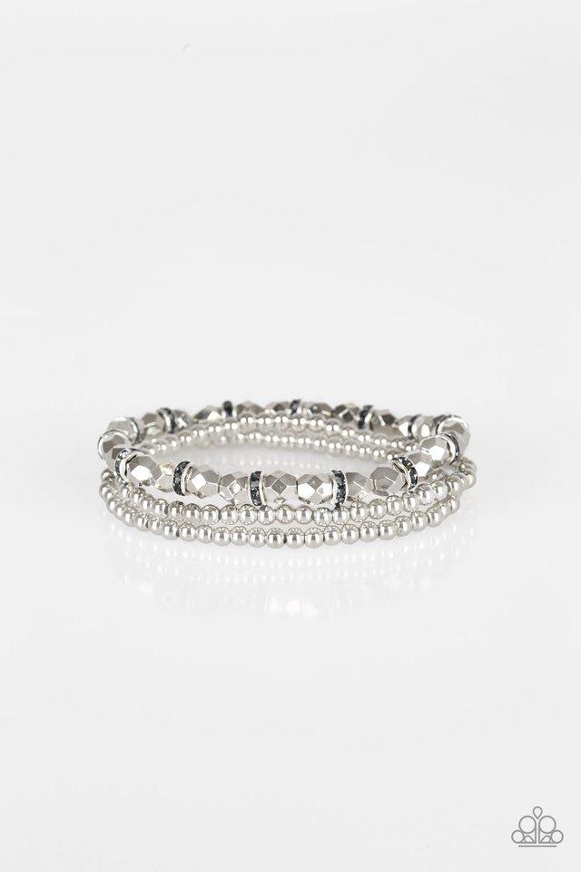 Let There BEAM Light - Silver Paparazzi Bracelet