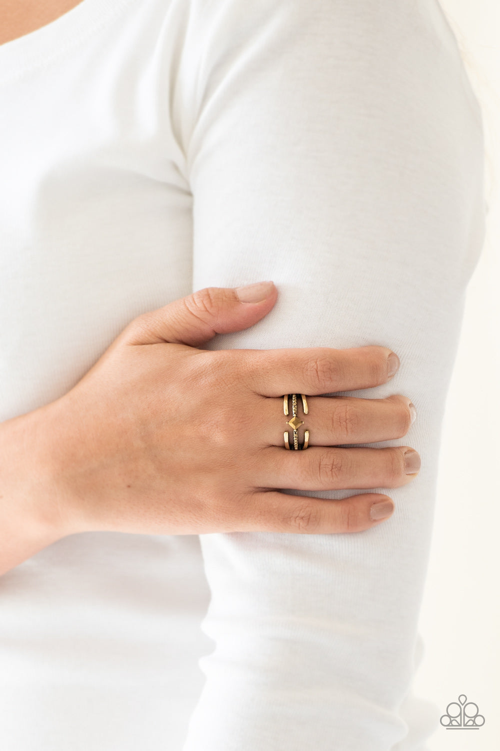 City Center - Brass Paparazzi Ring