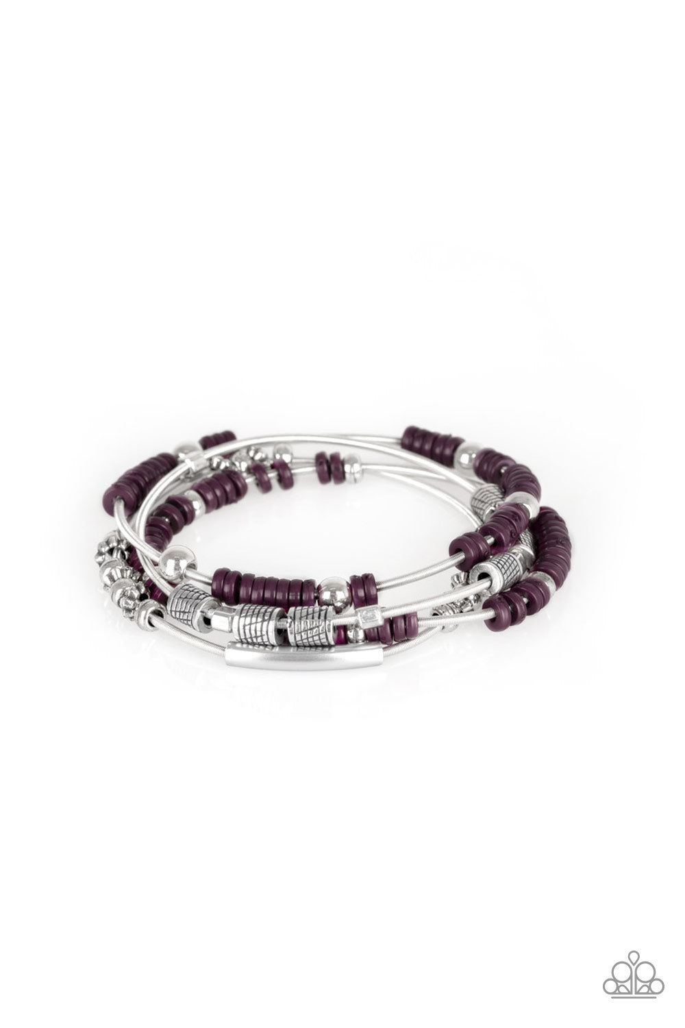 Tribal Spunk - Purple Paparazzi Bracelet
