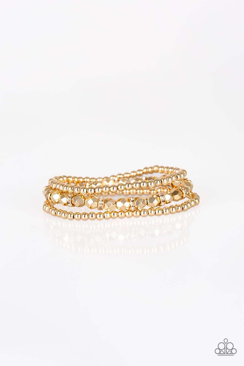 Let There BEAM Light Gold Paparazzi Bracelet
