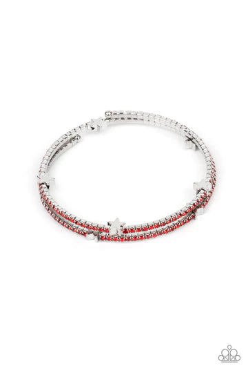 Let Freedom BLING! Red Paparazzi Bracelet