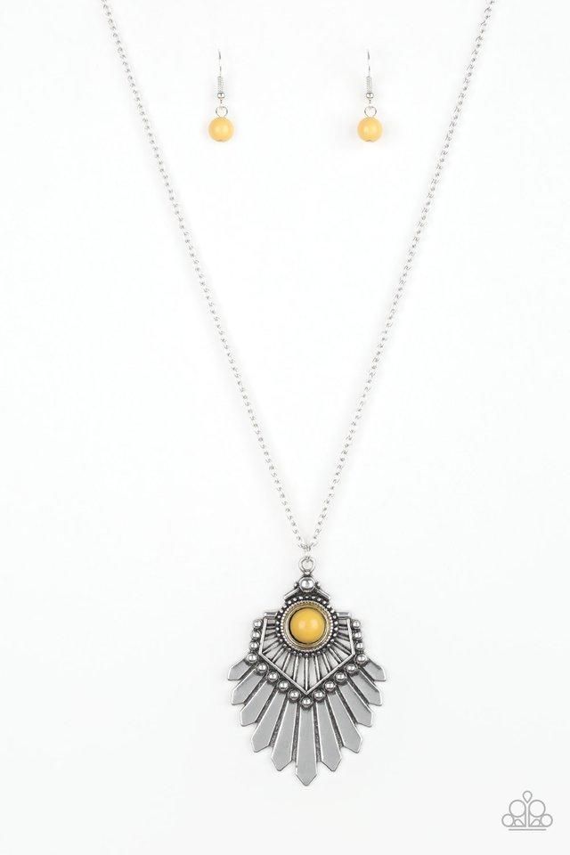 Inde-PENDANT Idol Yellow Paparazzi Necklace