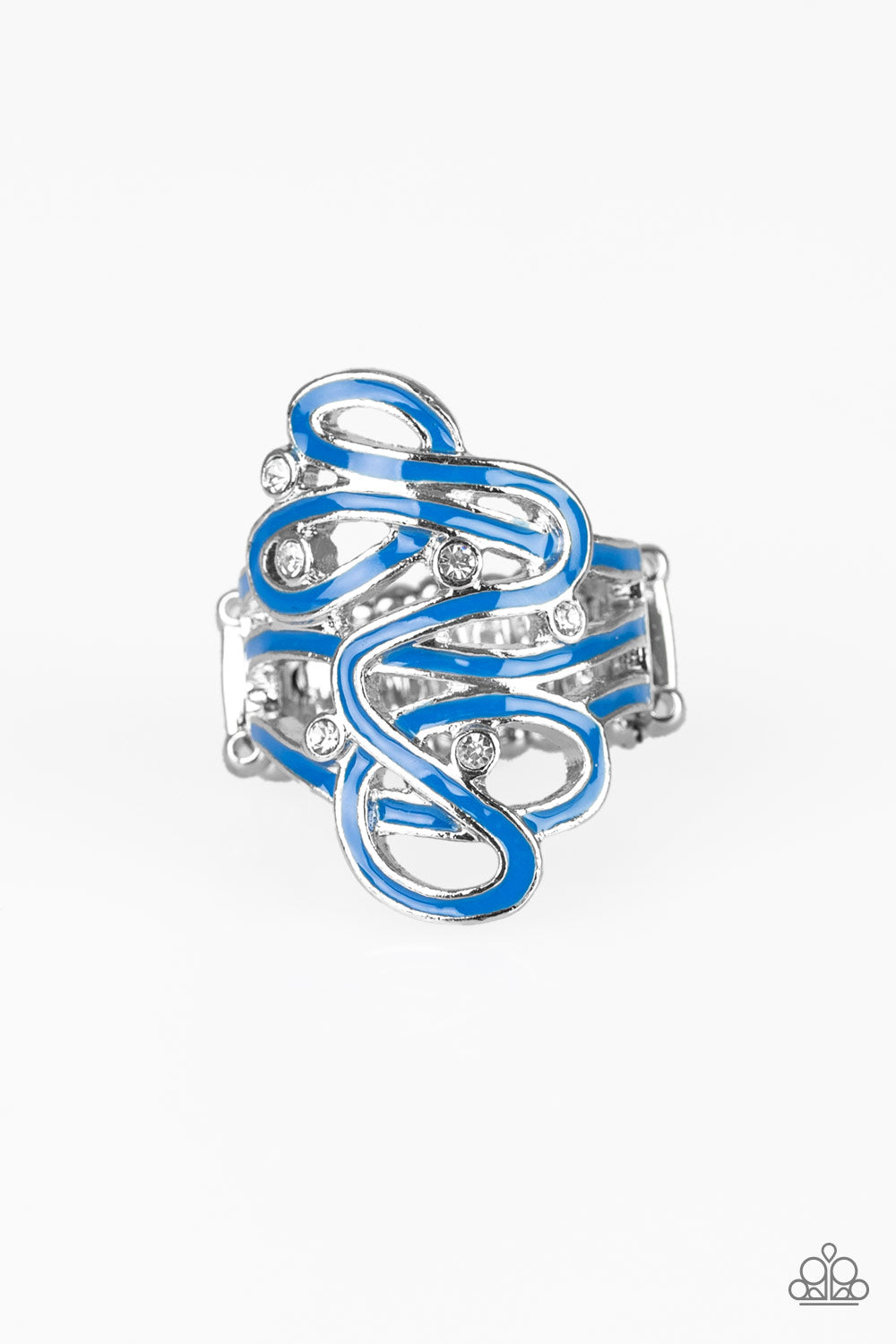 The Run-Around - Blue Paparazzi Ring