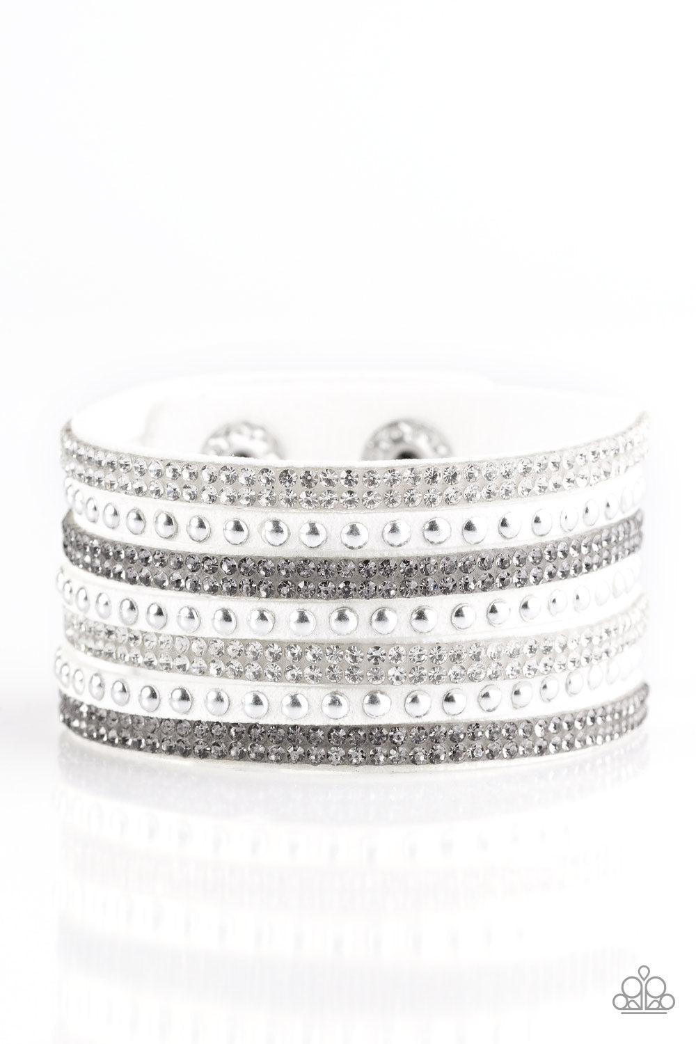 Victory Shine - White Paparazzi Bracelet