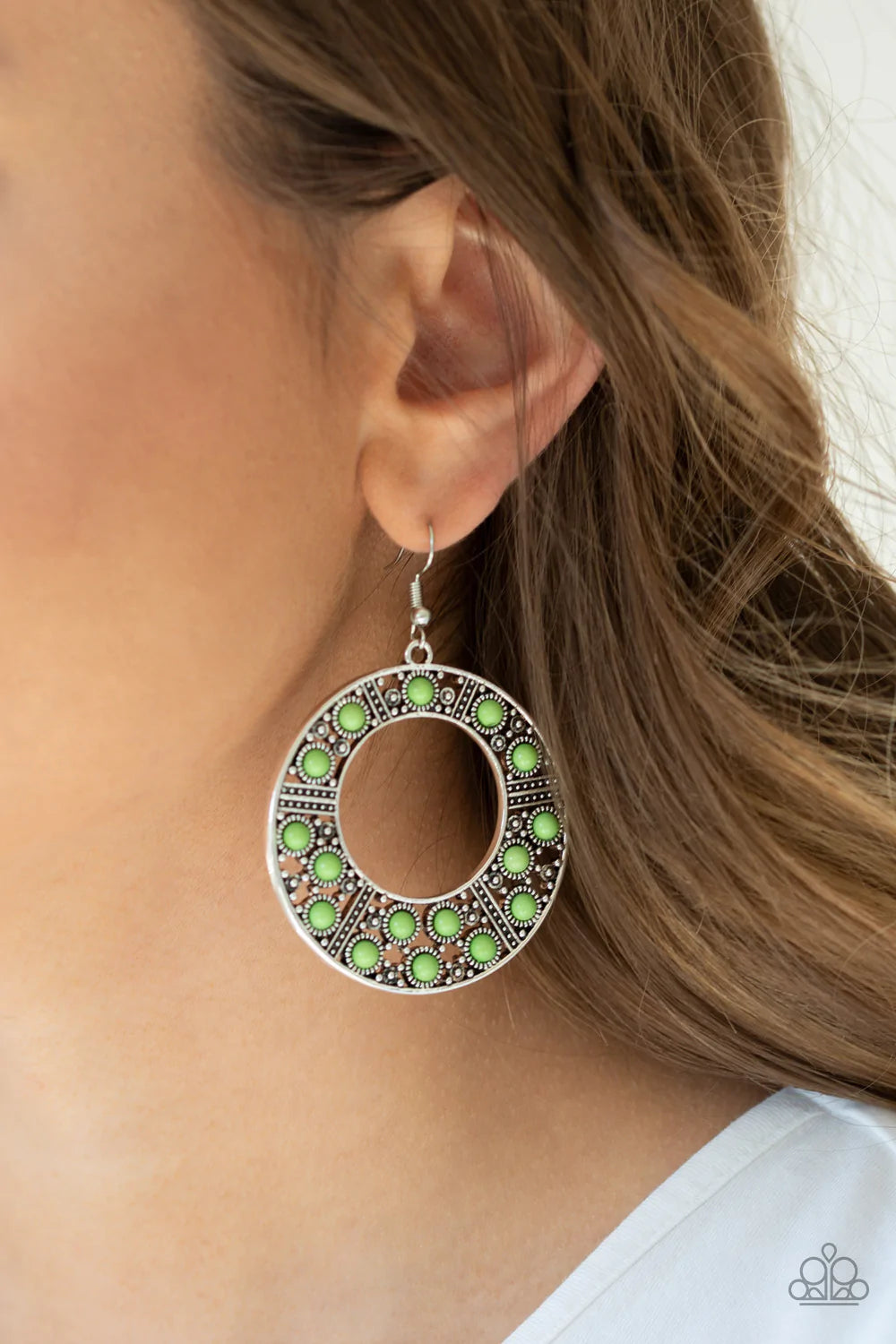 San Diego Samba - Green Paparazzi Earrings