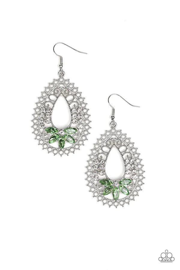 Instant Reflect Green Paparazzi Earrings