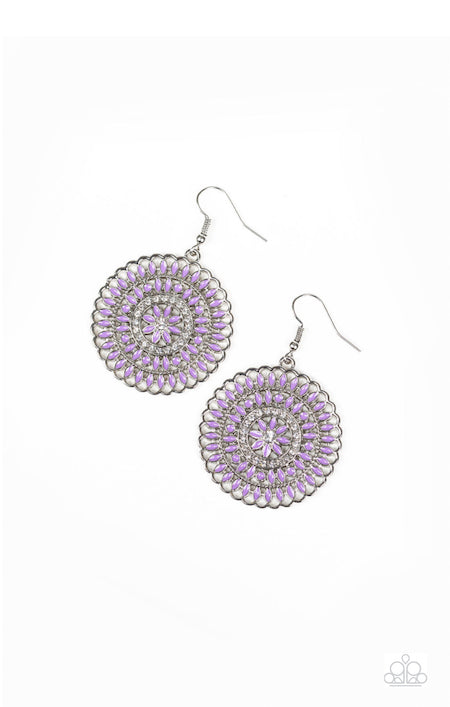PINWHEEL and Deal - Purple Paparazzi Earrings